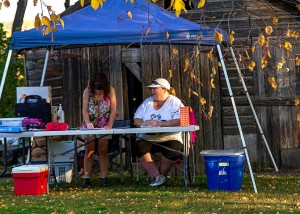 Glenda helps with registration.  Photo by Joan Morgan