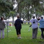 Lynne, Linda, Shirley & Jocelyn taking in the action